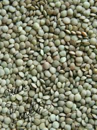 Clean Green lentils